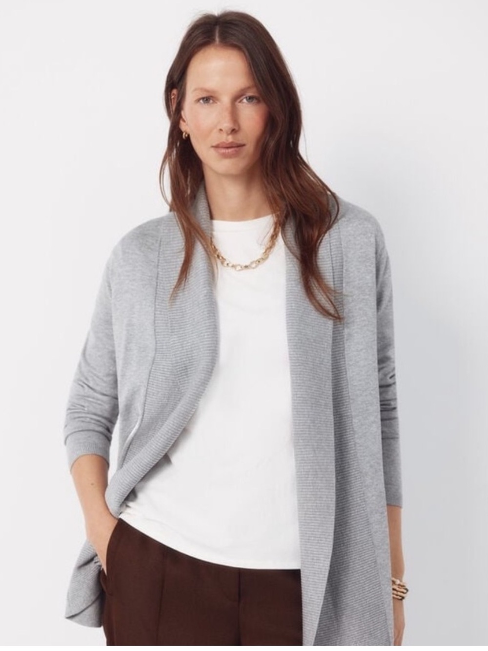 Banana Republic Shawl Collar Open Cardigan